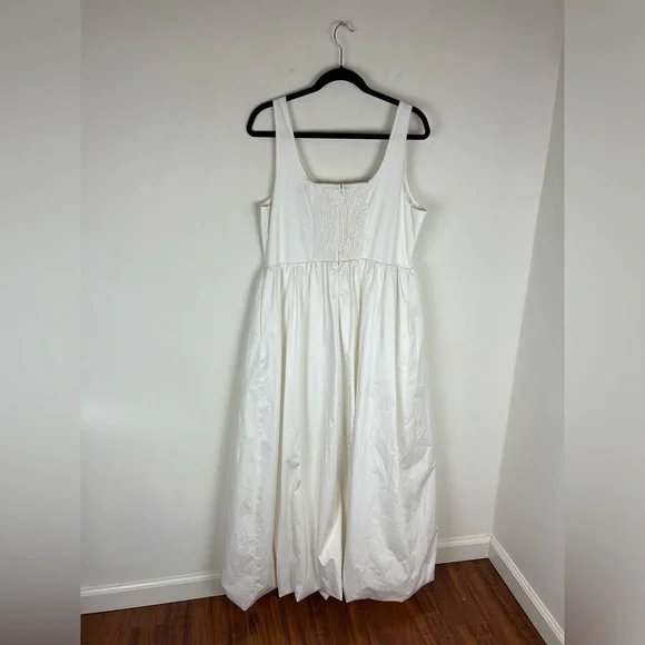NWT DISSH Morgan White Cotton Midi Dress Size US 12 - Picture 7 of 10